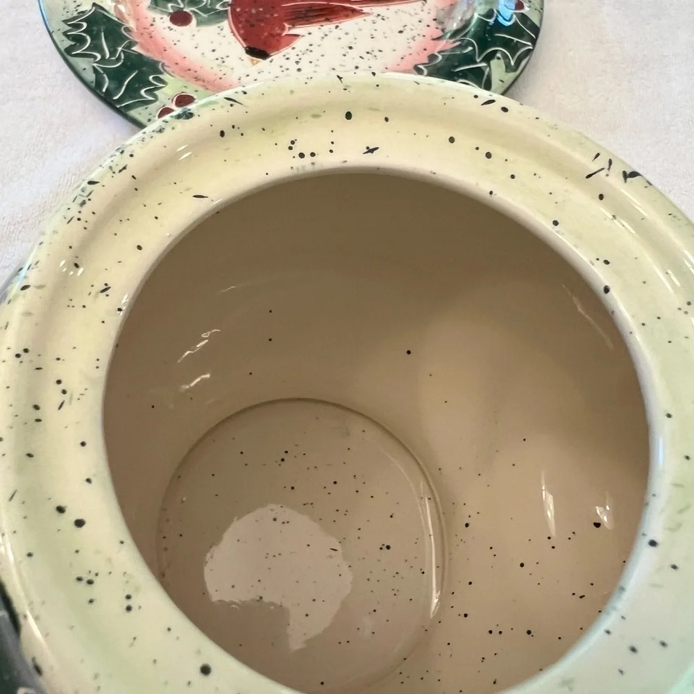 Vintage Julie Ueland 1999 Enesco Ceramic Tea Pot and Saucer